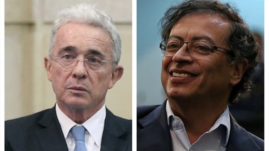 Álvaro Uribe, Gustavo Petro . Foto: Colprensa