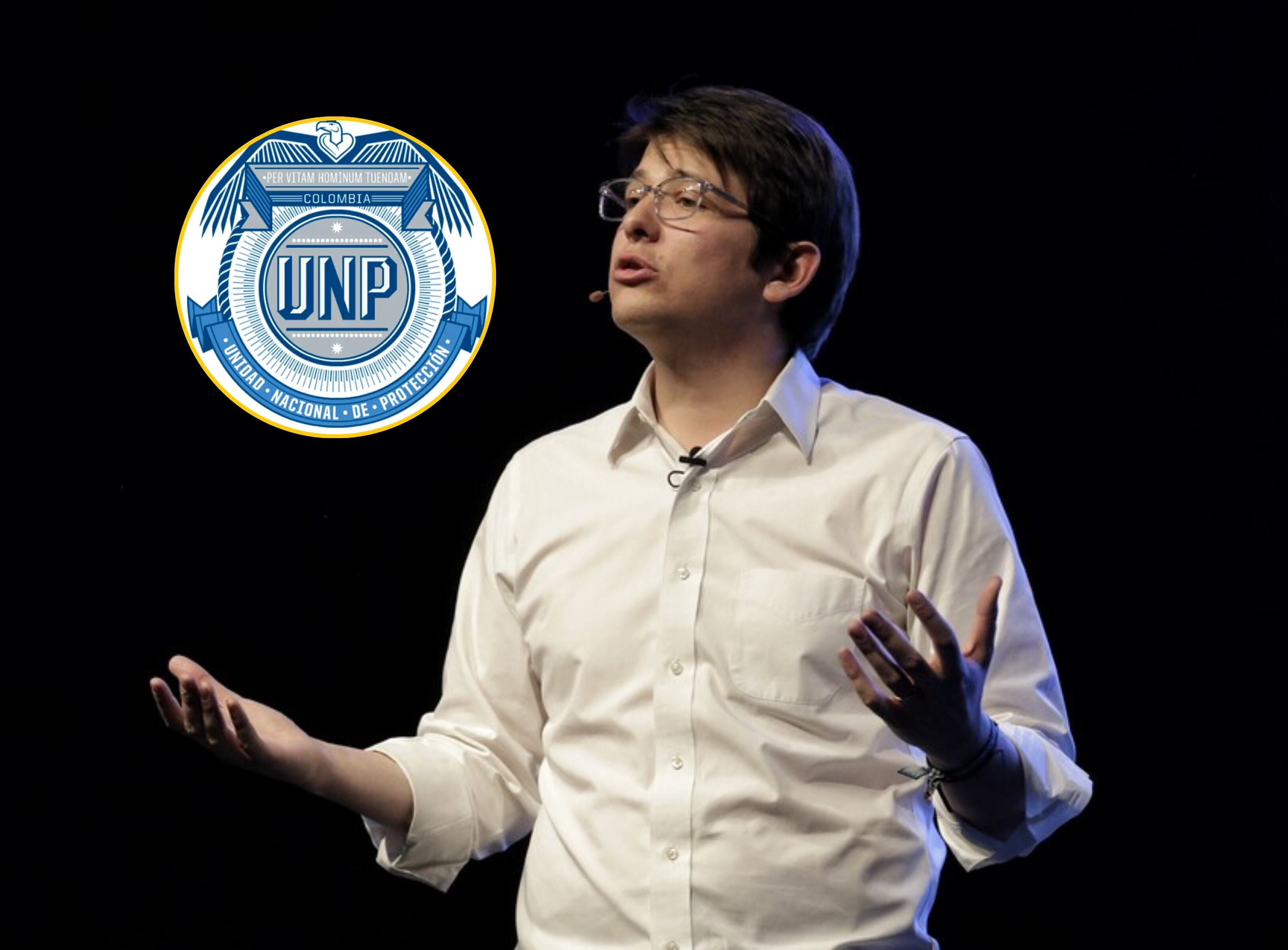 Logo UNP y Miguel Uribe. Fotos: cortesía portal UNP / Colprensa