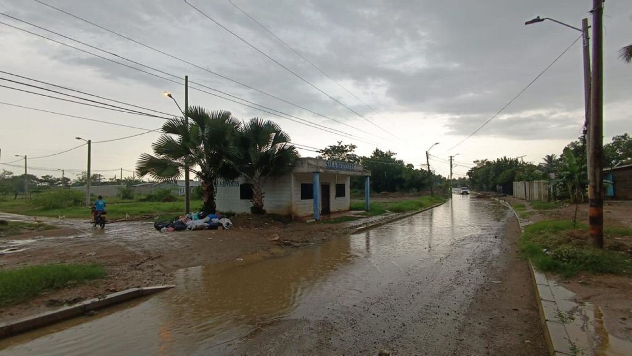 Rebose de aguas en Cereté. Foto: Defensoría del Pueblo. 