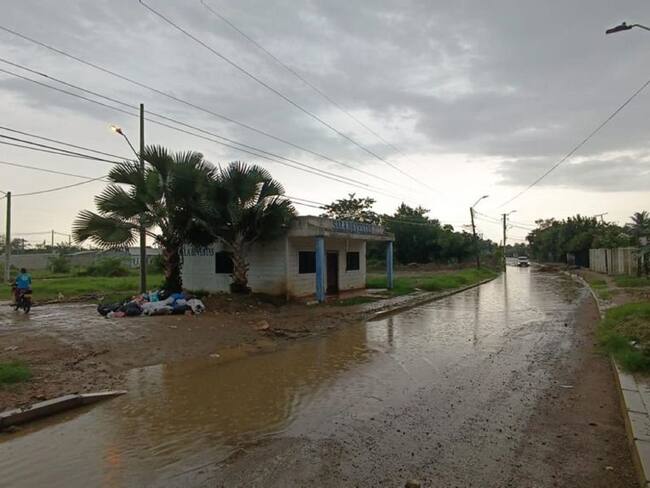 Rebose de aguas en Cereté. Foto: Defensoría del Pueblo. 
