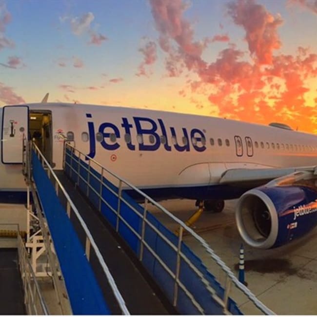 Aerolínea Jet Blue/ Imagen de referencia. Foto: Twitter/ @JetBlue.