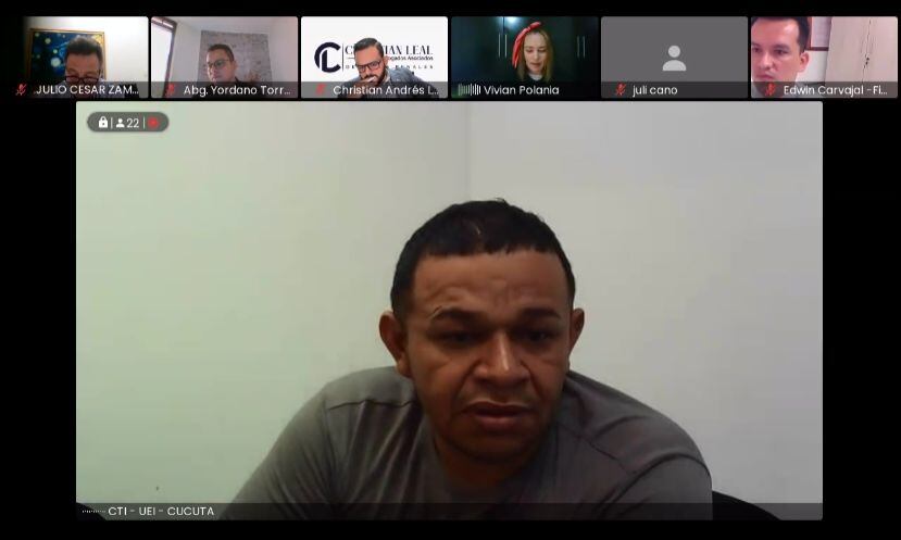 Alejandro Arias, alias 'Pure' o 'Cojo', presunto autor material del homicidio de Jaime Vásquez | Foto: Audiencia