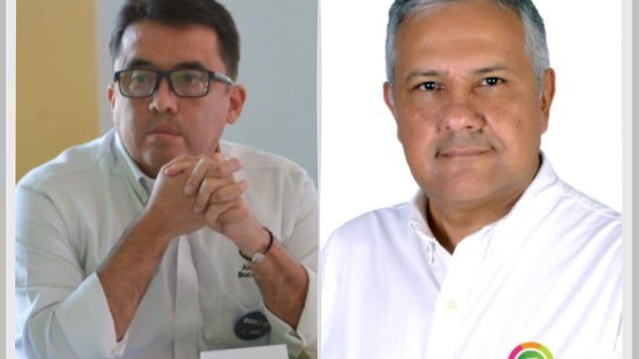 Iván Vargas, secretario de infraestructura de Bucaramanga y Concejal Antonio Sanabria.