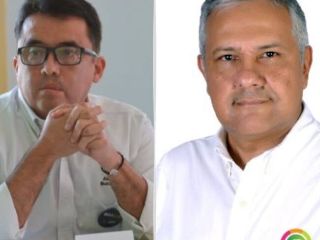 Iván Vargas, secretario de infraestructura de Bucaramanga y Concejal Antonio Sanabria.