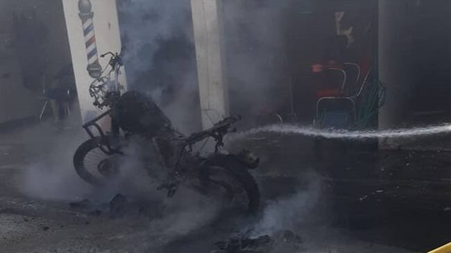 Las autoridades informaron que no hay civiles afectados, pero sí se presentaron daños materiales. Foto: Cortesía