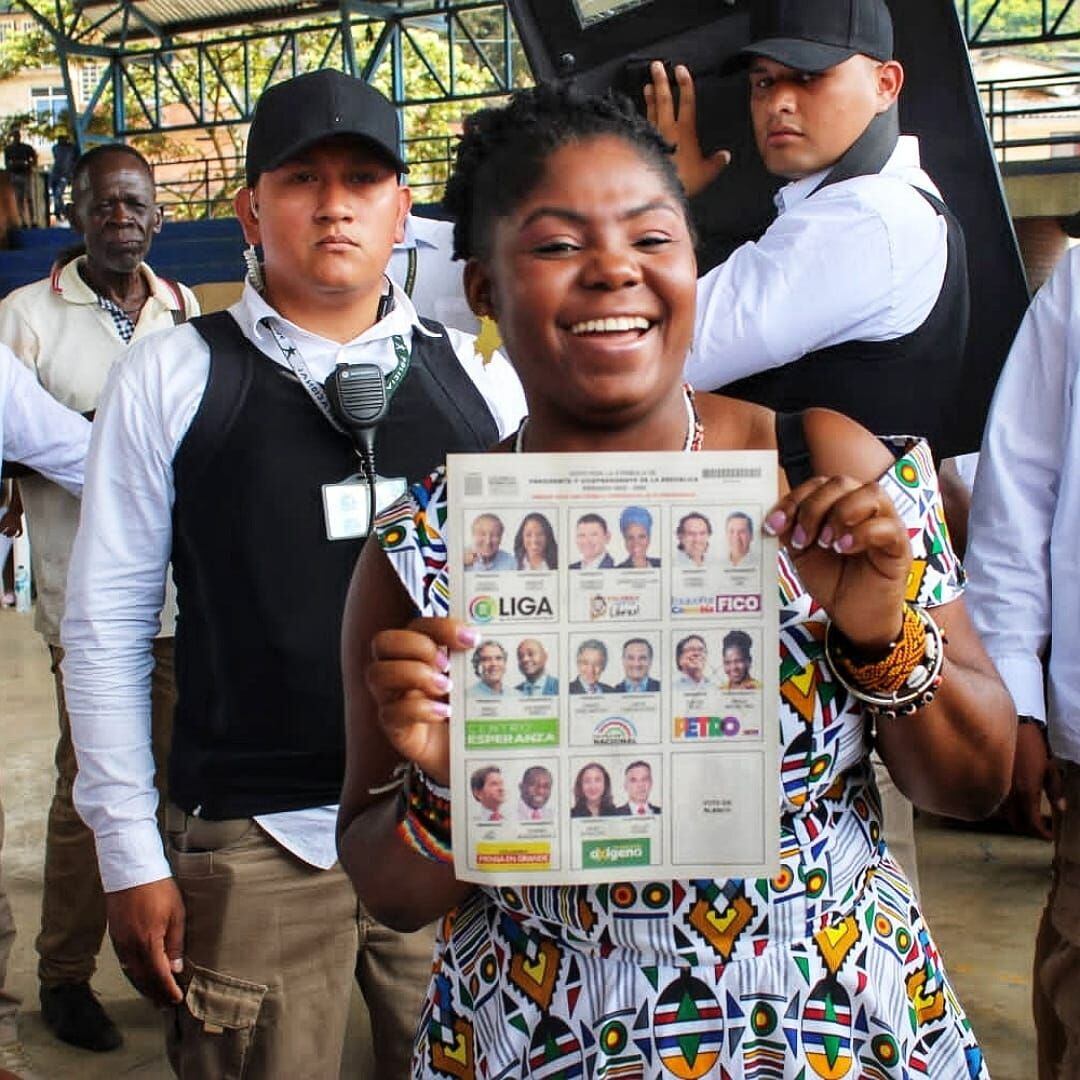La fórmula vicepresidencial de Gustavo Petro agradeció a su pueblo por el apoyo. Crédito: Cortesía El Radar.