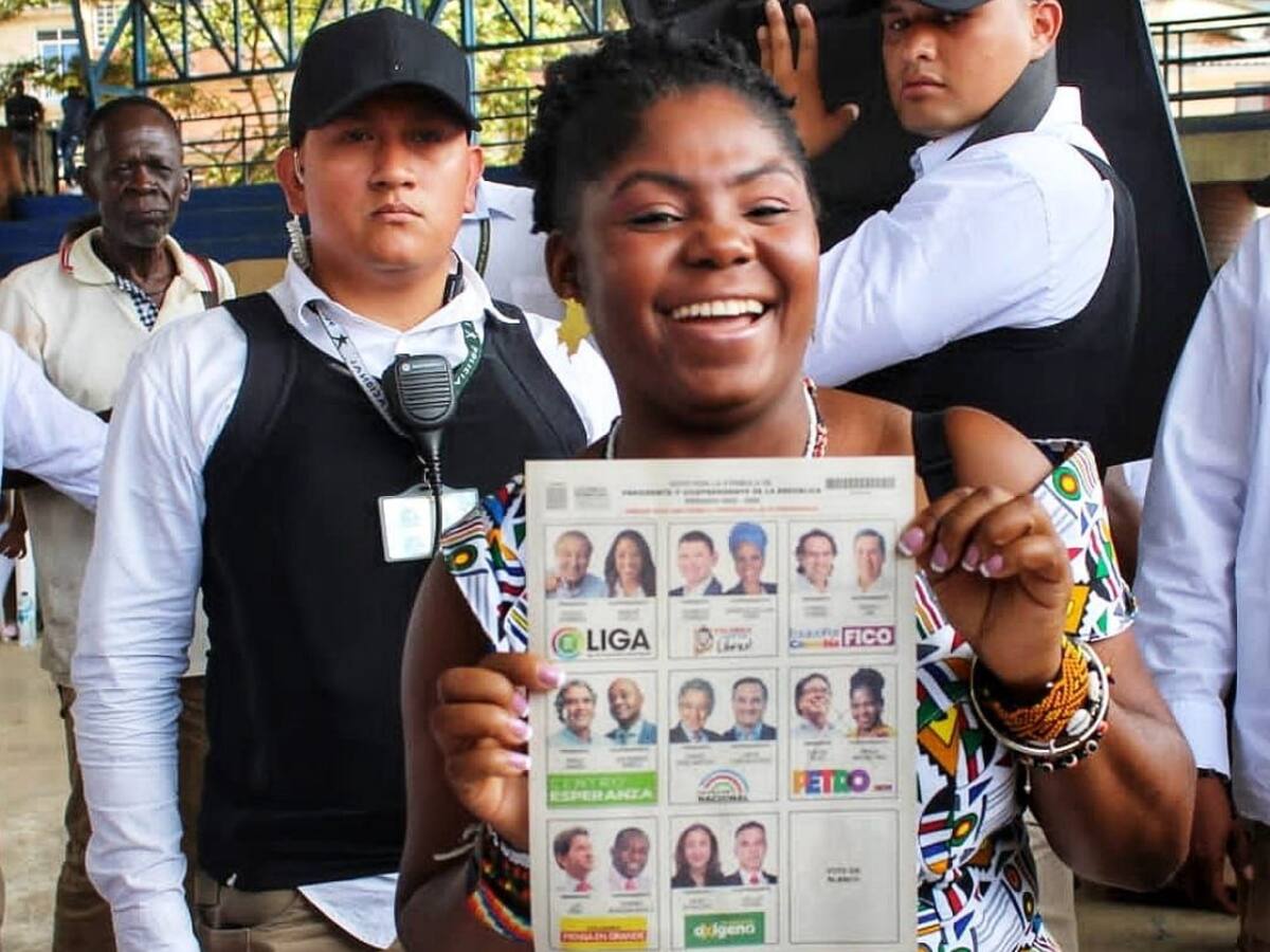 Francia Márquez ejerció su derecho al voto en Suárez Cauca