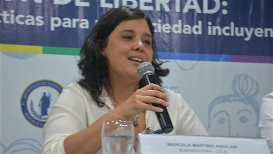 Marcela Martino, subdirectora del Programa para Centroamérica y México del Centro por la Justicia y el Derecho Internacional (Cejil). Foto: Agencia Anadolu