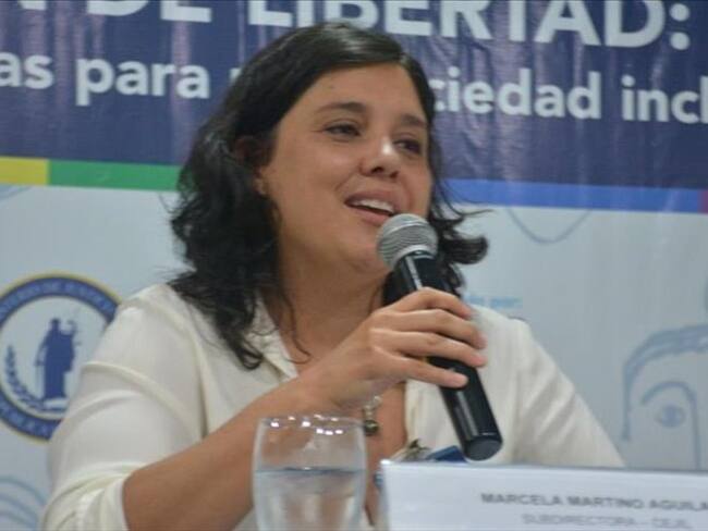 Marcela Martino, subdirectora del Programa para Centroamérica y México del Centro por la Justicia y el Derecho Internacional (Cejil). Foto: Agencia Anadolu