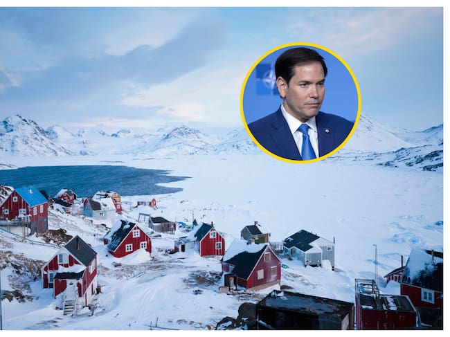 Groenlandia y Marco Rubio. Foto: Omar Havana/Getty Images.