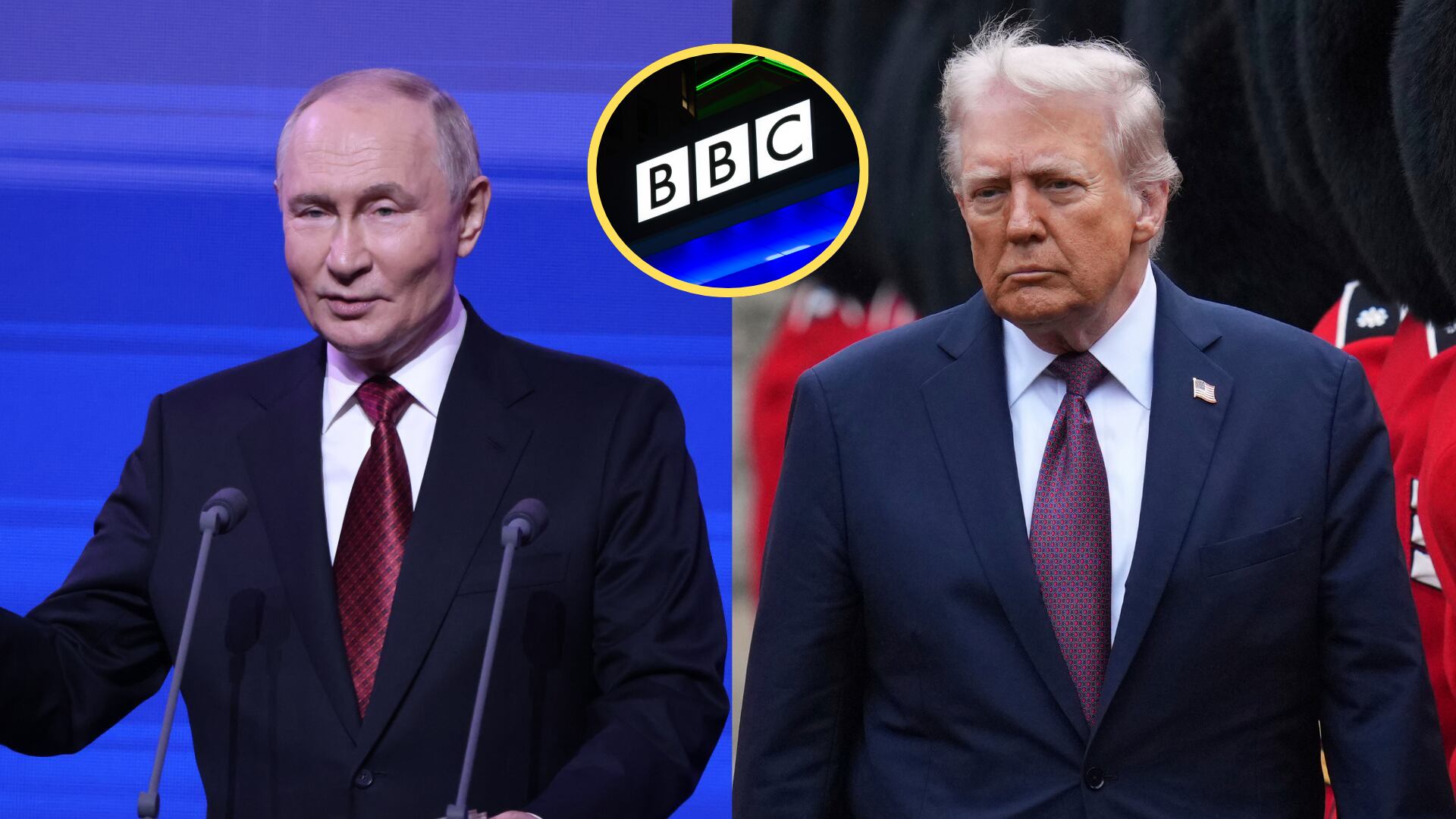 Presidente de Rusia, Vladimir Putin y Presidente de Estados Unidos, Donald Trump. Foto: Contributor/Getty Images/ Kirsty Wigglesworth - WPA Pool/Getty ImagesBBC. Foto: Getty Images.