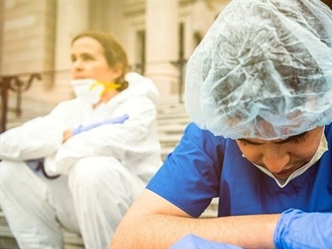 Tunja con 50 profesionales de la salud tiene el mayor número de contagios del departamento.. Foto: Getty Images