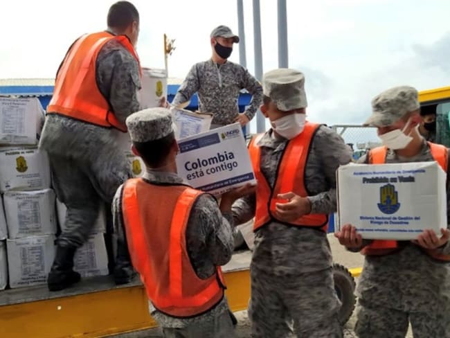 Huracán Iota en San Andrés y Providencia. Foto: Twitter @FuerzaAereaCol