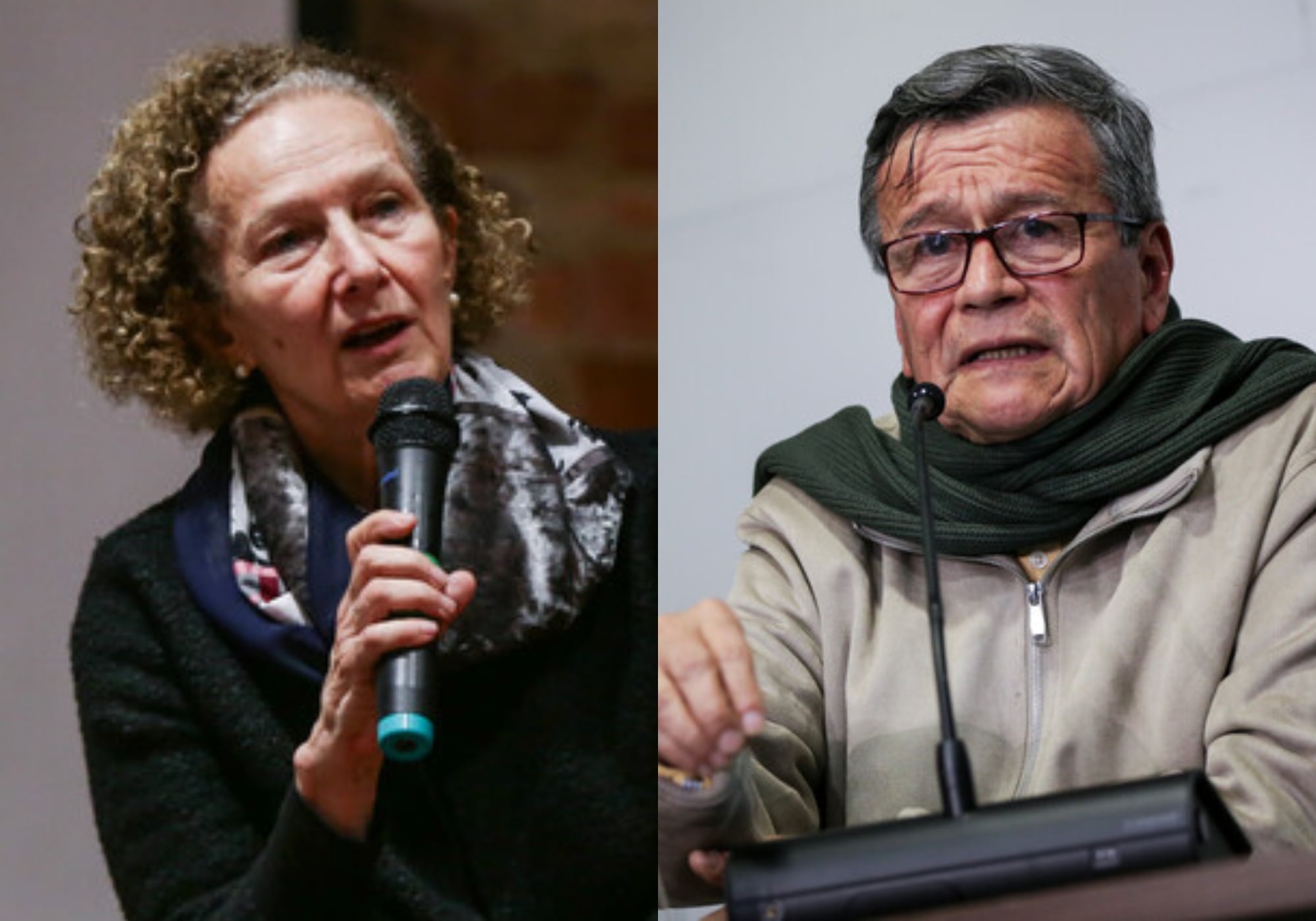 Vera Grabe y Pablo Beltrán. Foto: (Colprensa - Mariano Vimos) / (Colprensa - John Paz)
