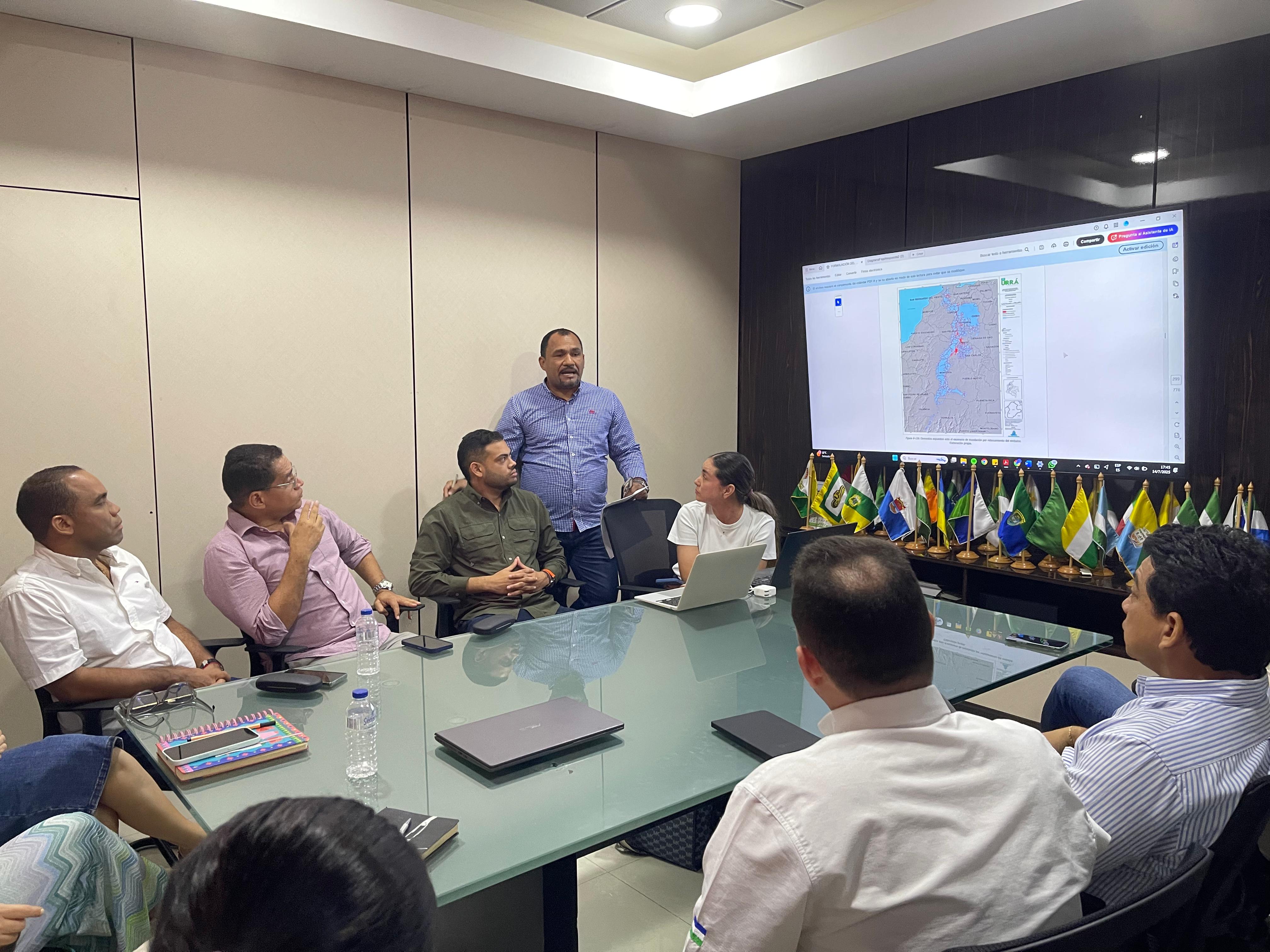 Autoridades mantienen la alerta naranja en Córdoba, pese al riesgo de rebose del embalse Urrá. Foto: prensa Gobernación de Córdoba.