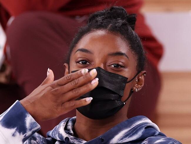 Simone Biles, gimnasta de Estados Unidos en los Juegos Olímpicos de Tokio 2020. Foto: Jamie Squire/Getty Images