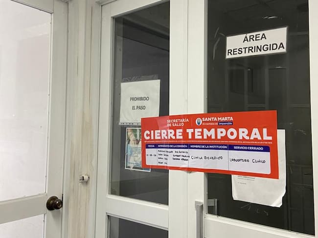 Foto: Cierre temporal/ Alcaldía de Santa Marta