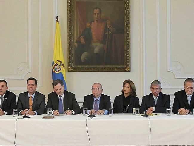 Negociadores del Gobierno. Foto: