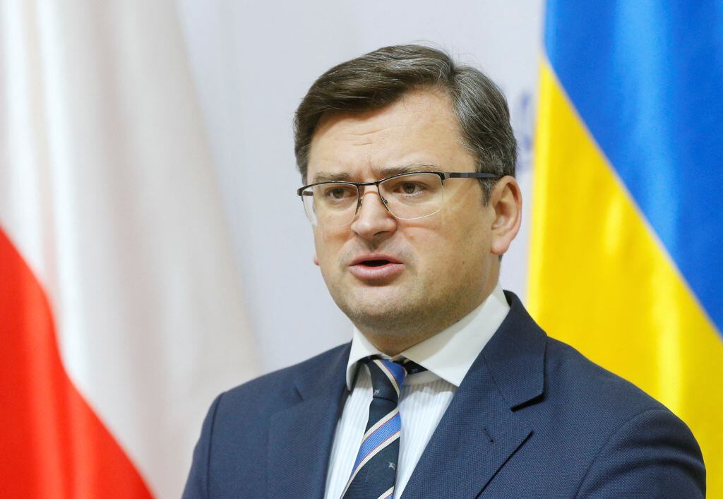 El Ministro de Relaciones Exteriores de Ucrania, Dmytro Kuleba (Photo by VALENTYN OGIRENKO / X03345 / AFP) (Photo by VALENTYN OGIRENKO/X03345/AFP via Getty Images)