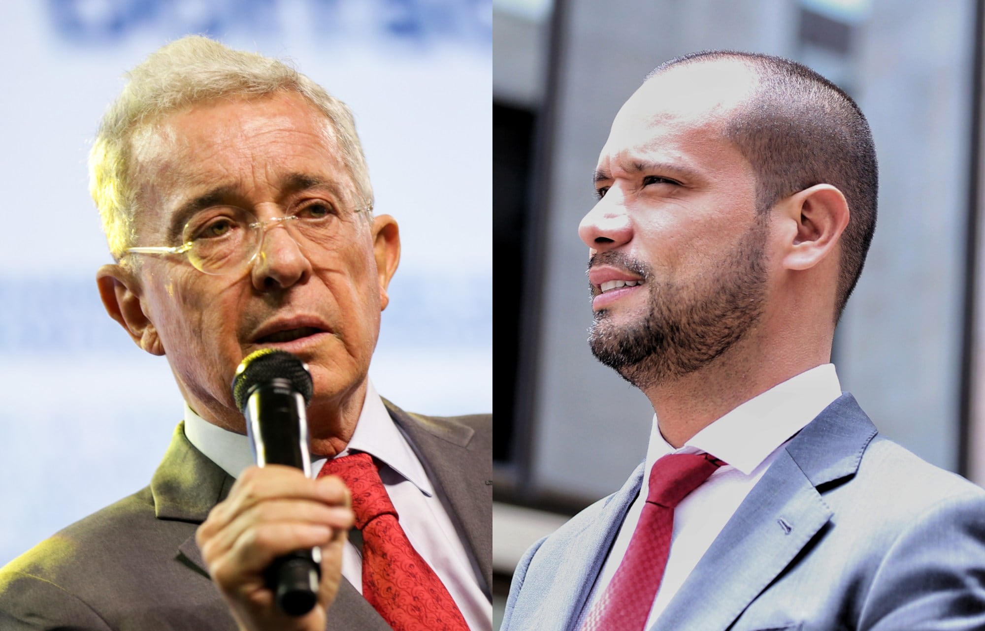 Álvaro Uribe y Diego Cadena | Fotos: Colprensa