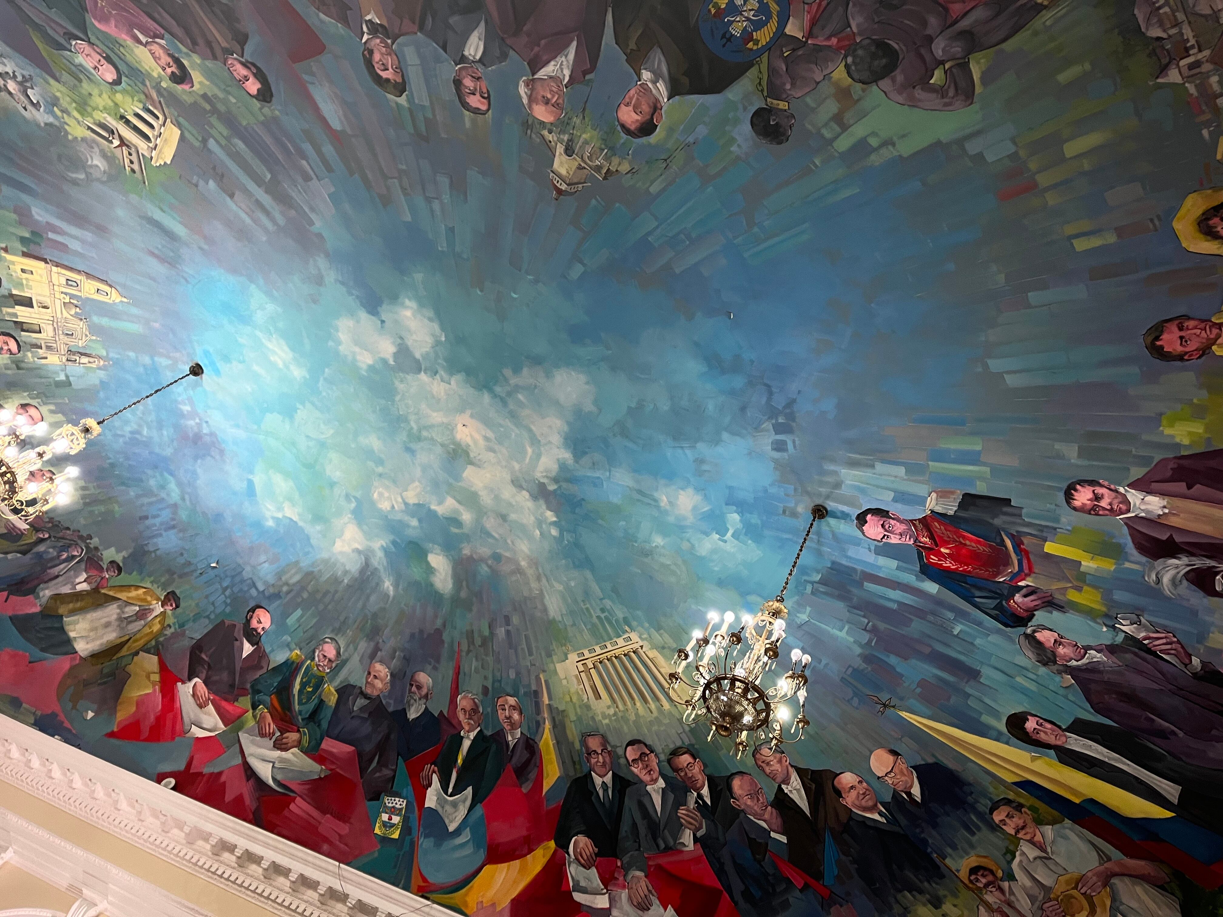 Mural en el Congreso. Foto: W Radio