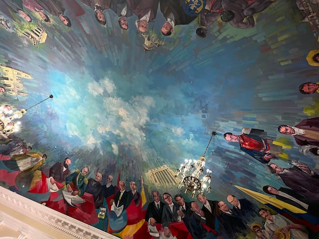 Mural en el Congreso. Foto: W Radio