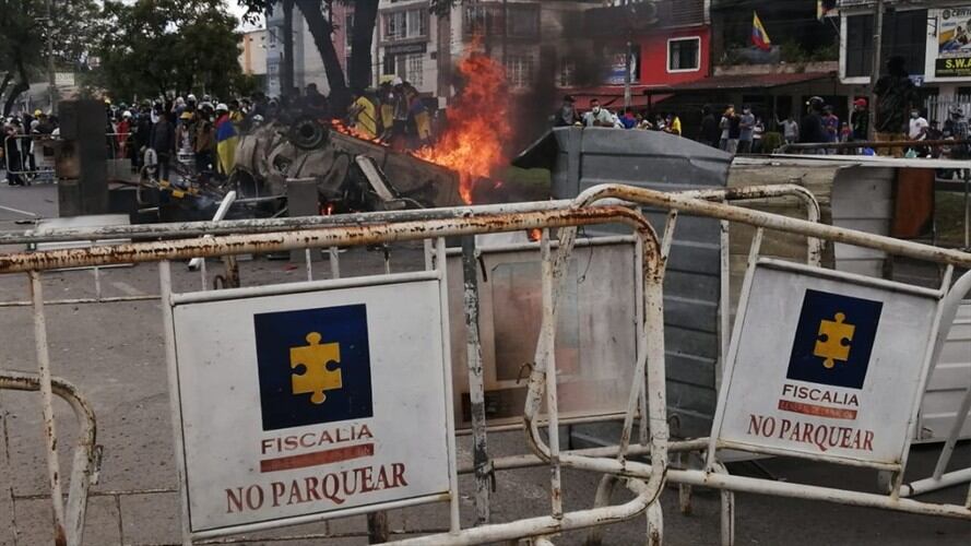 Las antiguas instalaciones de la URI de la Fiscalía una vez más fueron atacadas . Foto: Cortesía