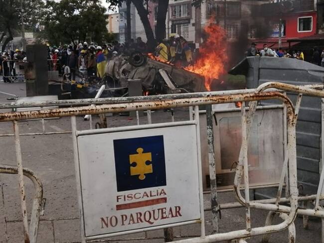 Las antiguas instalaciones de la URI de la Fiscalía una vez más fueron atacadas . Foto: Cortesía