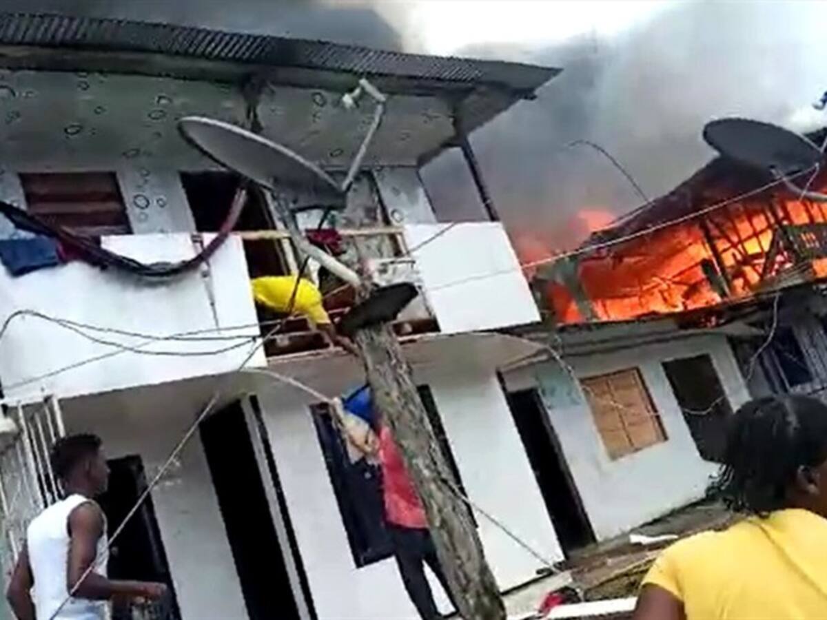 Incendio consumió 12 viviendas en López de Micay, Cauca