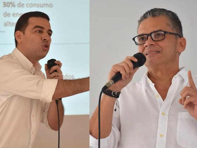 Alejandro Espinosa Otero y Carlos Gómez Espitia son precandidatos a la Gobernación de Córdoba. Foto: Centro Democrático