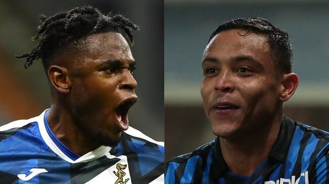 En España destacan a Duván Zapata y Luis Fernando Muriel antes de enfrentar al Real Madrid en Champions League. Foto: Getty Images: Marco Luzzani-Jonathan Moscrop