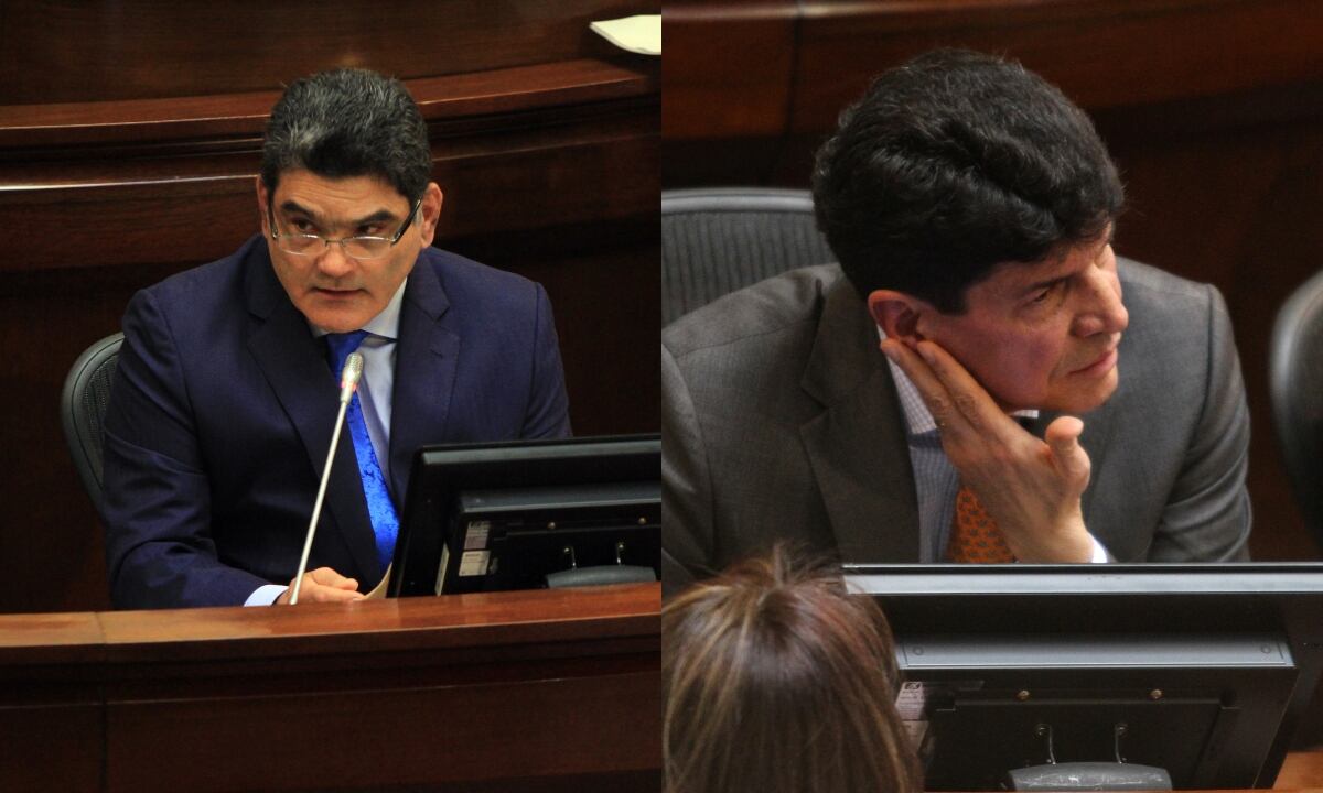 Los congresistas Gregorio Eljach y Saúl Cruz. Fotos: (Colprensa - Alvaro Tavera/Sofía Toscano)