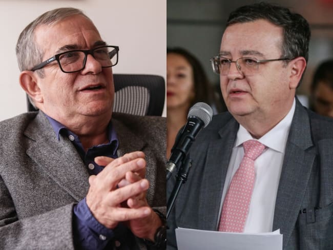 Rodrigo Londoño y Alejandro Ramelli. Foto: Colprensa.