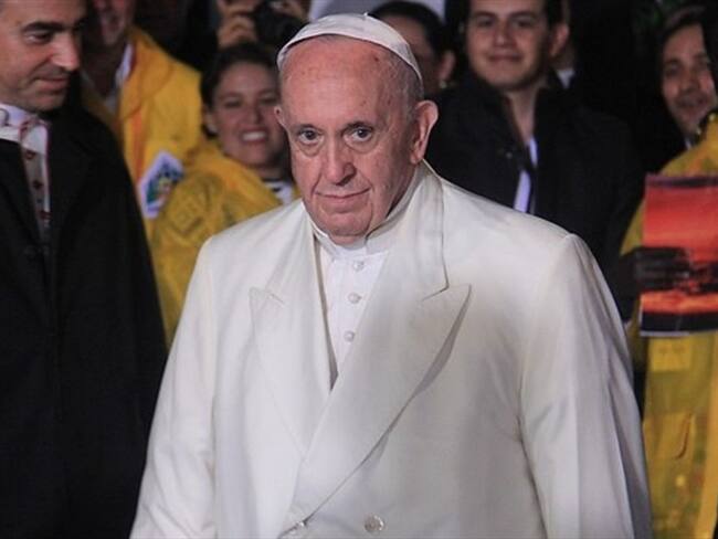 Por razones climáticas, el papa Francisco viajará por tierra de Rionegro a Medellín. Foto: Colprensa
