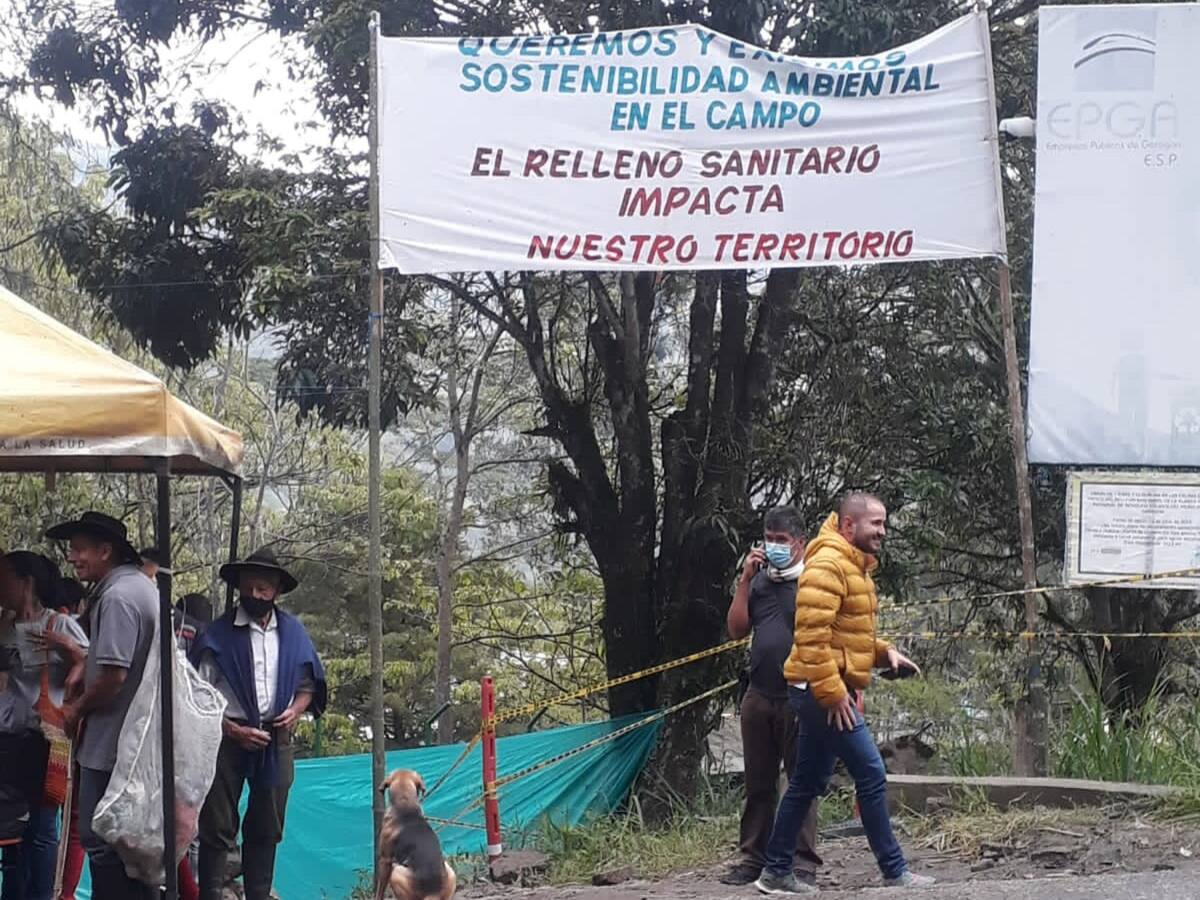 Por ampliación de relleno sanitario adelantan fuertes protestas en Garagoa, Boyacága