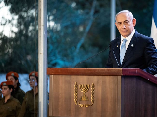 Primer ministro israelí, Benjamín Netanyahu. I Foto: NAAMA GRYNBAUM/POOL/AFP via Getty Images.