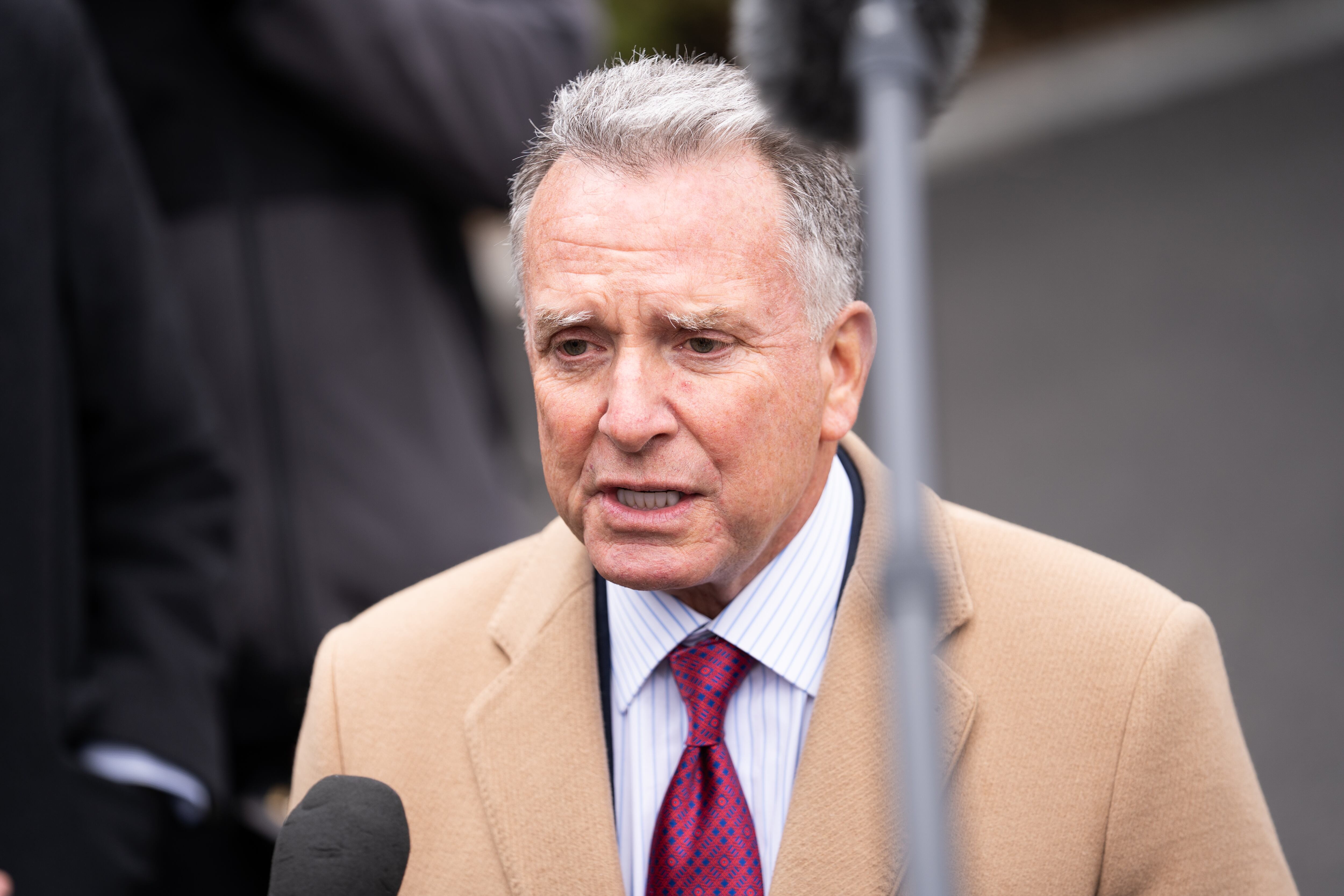 WASHINGTON,DC - MARCH 6: US Special Envoy to the Middle East, Steve Witkoff, speaks to members of the media at the White House in Washington, DC, on March 6, 2025. (Photo by Allison Robbert for The Washington Post via Getty Images)
