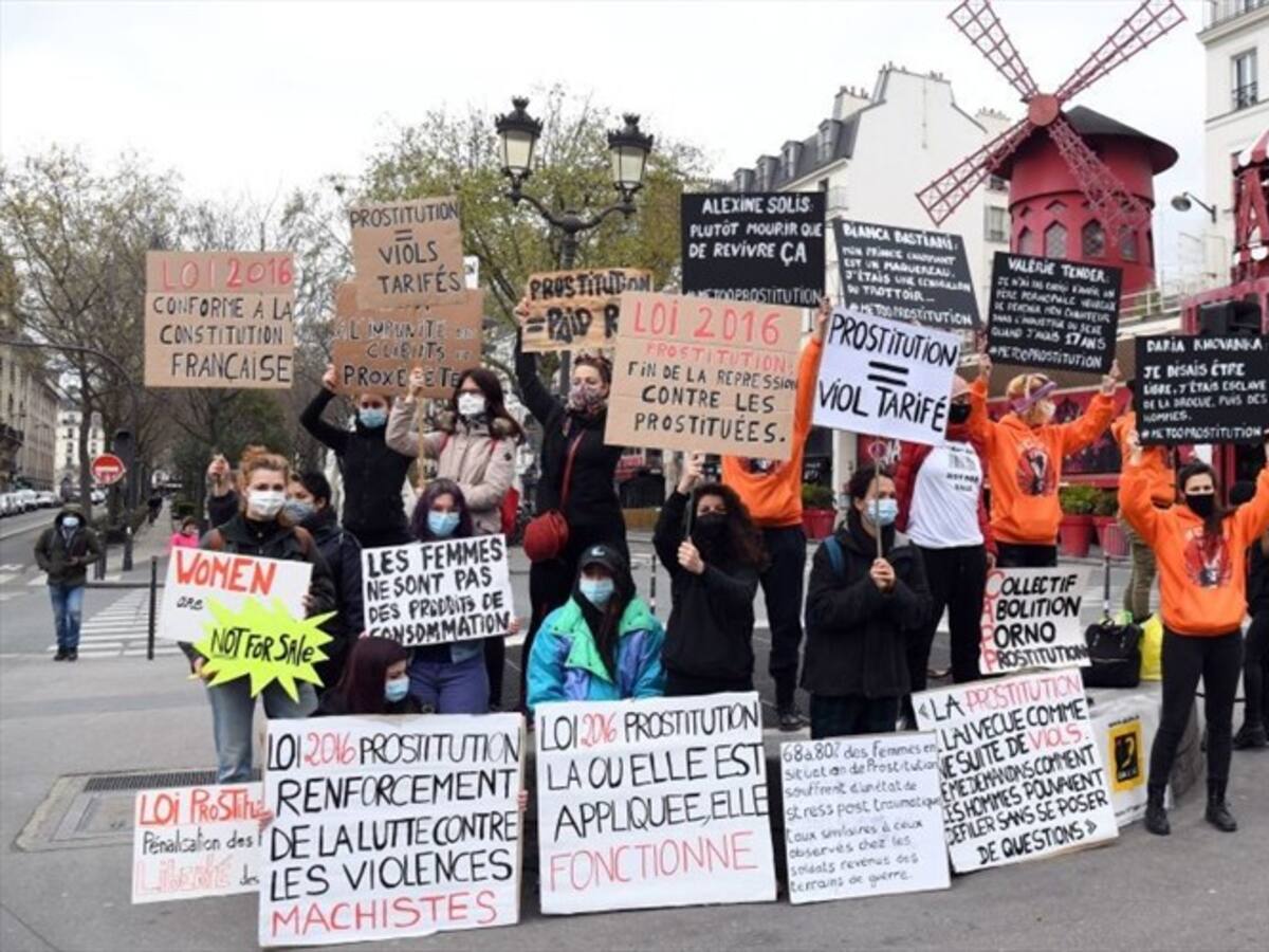 Protestas contra la ley que regula la prostitución en Francia