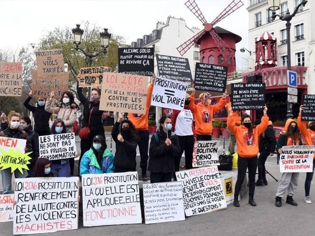Protestas contra la ley que regula la prostitución en Francia