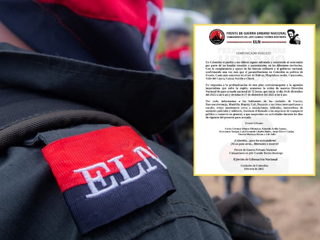 ELN y un comunicado del Frente de Guerra Urbano Nacional