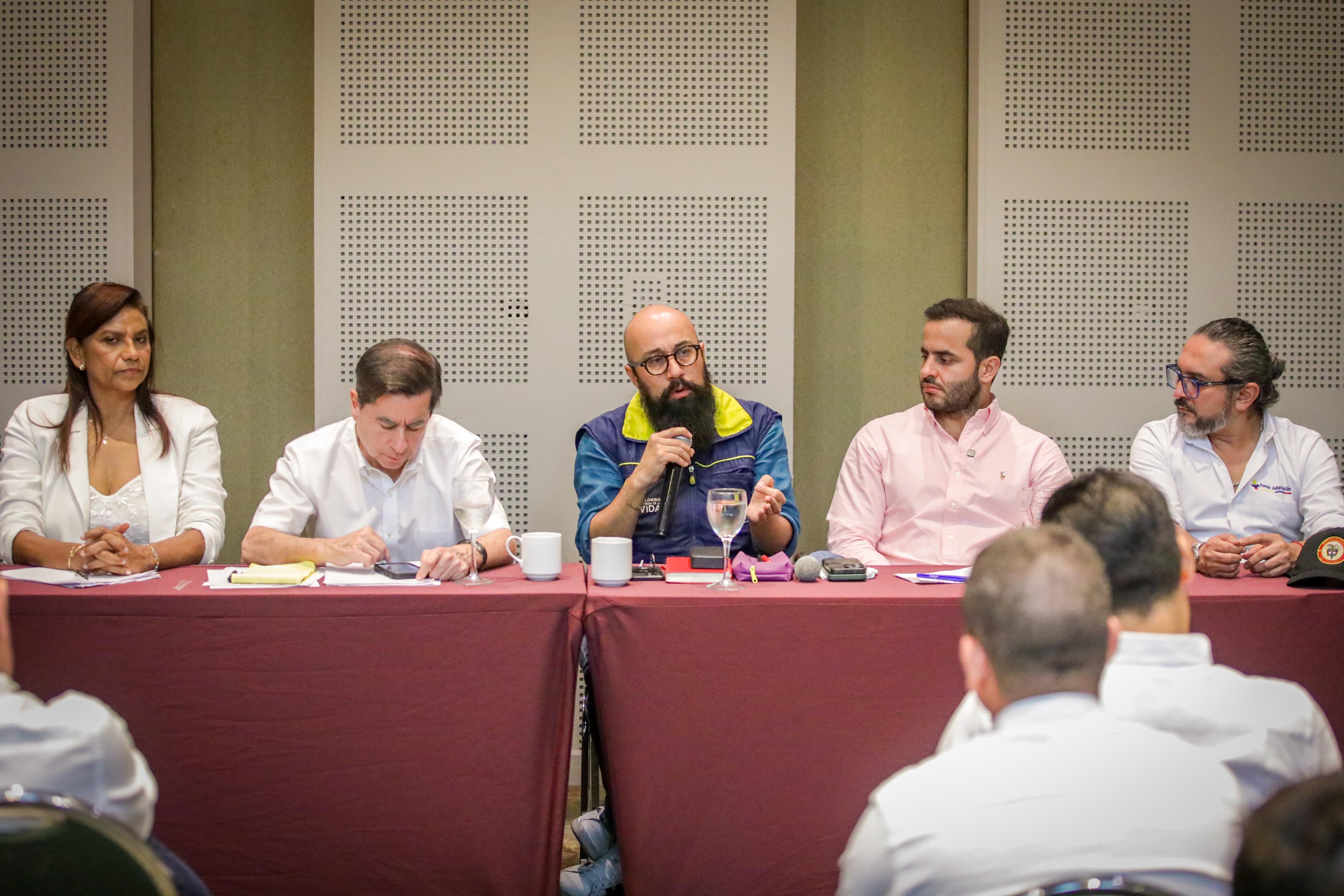 Mesa de trabajo en Montería. Foto: prensa Gobernación de Córdoba.
