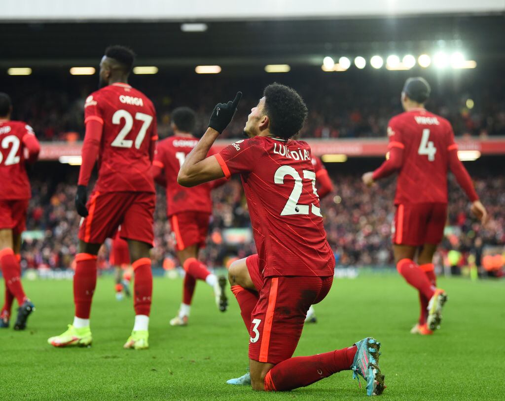 Luis Diaz en Liverpool (Photo by Andrew Powell/Liverpool FC via Getty Images)