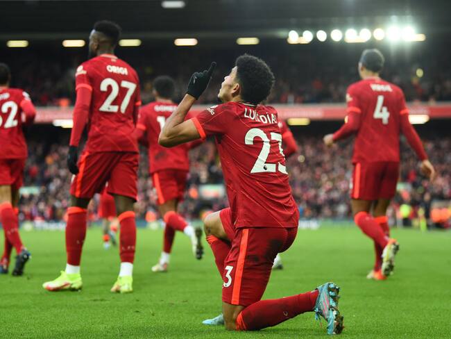 Luis Diaz en Liverpool (Photo by Andrew Powell/Liverpool FC via Getty Images)