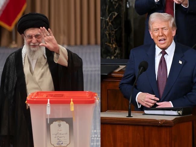 Ali Jameneí. FOTO: Majid Saeedi/Getty Images - Donald Trump. FOTO:Ricky Carioti/The Washington Post via Getty Images.