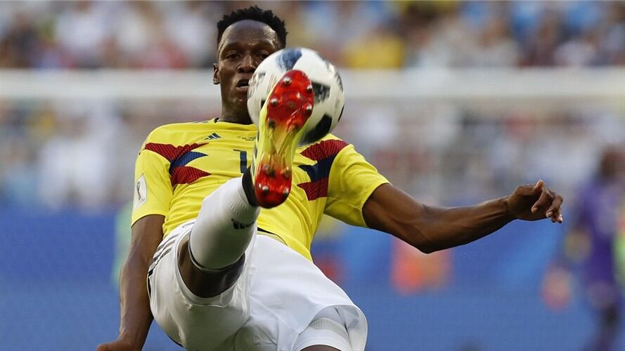 El defensa de la Selección Colombia, Yerry Mina. Foto: Associated Press - AP