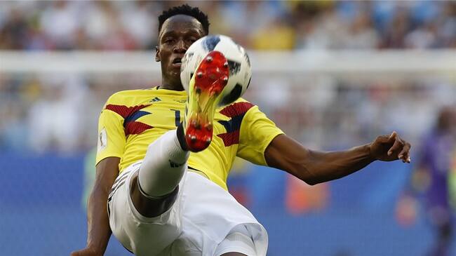 El defensa de la Selección Colombia, Yerry Mina. Foto: Associated Press - AP