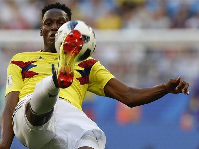 El defensa de la Selección Colombia, Yerry Mina. Foto: Associated Press - AP