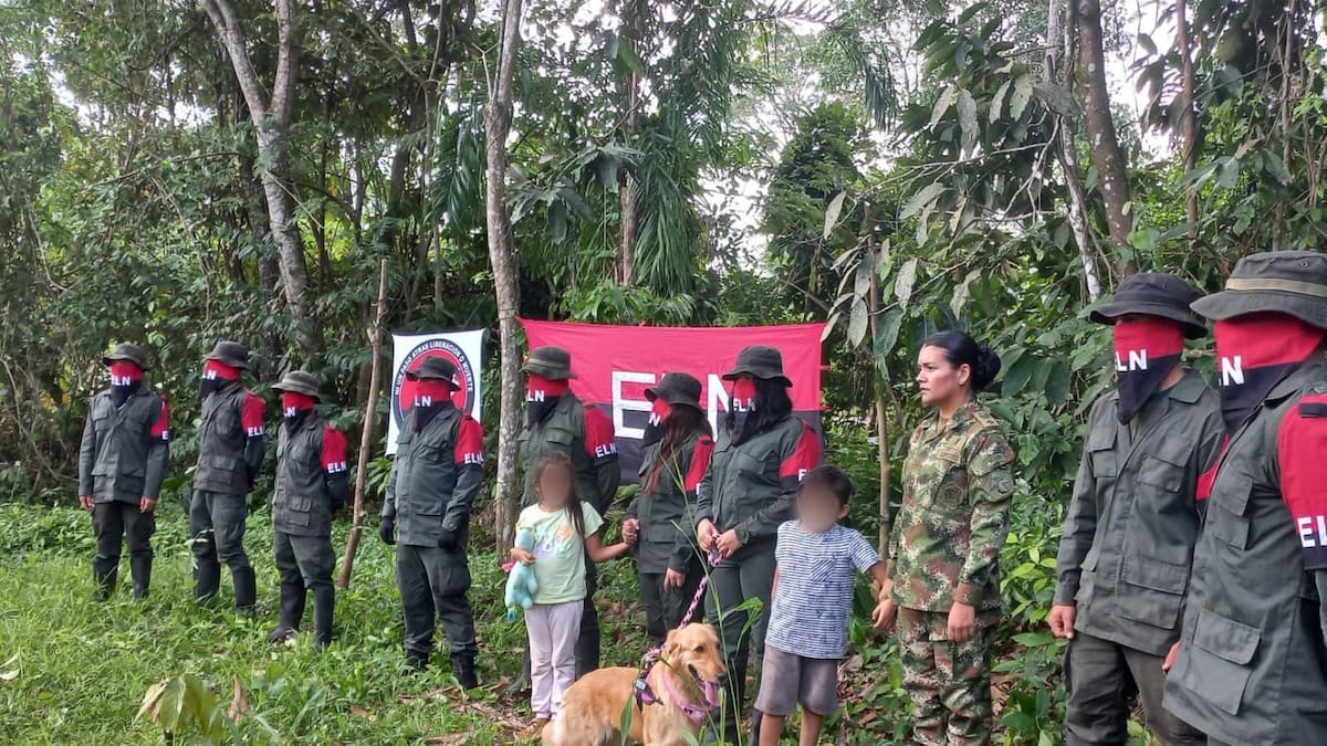 Quedaron en libertad la sargento y sus hijos secuestrados por el ELN en Arauca
