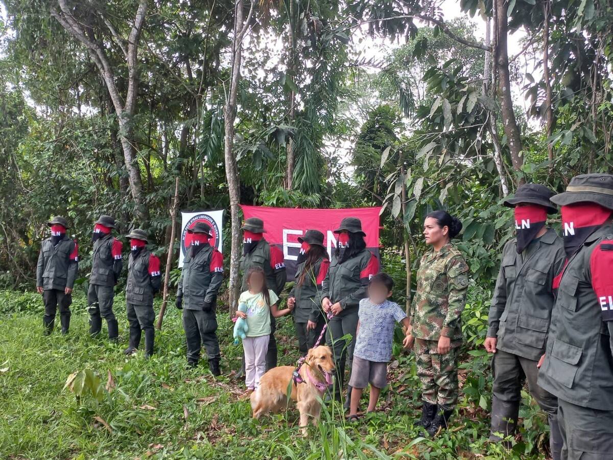 Quedaron en libertad la sargento y sus hijos secuestrados por el ELN en Arauca