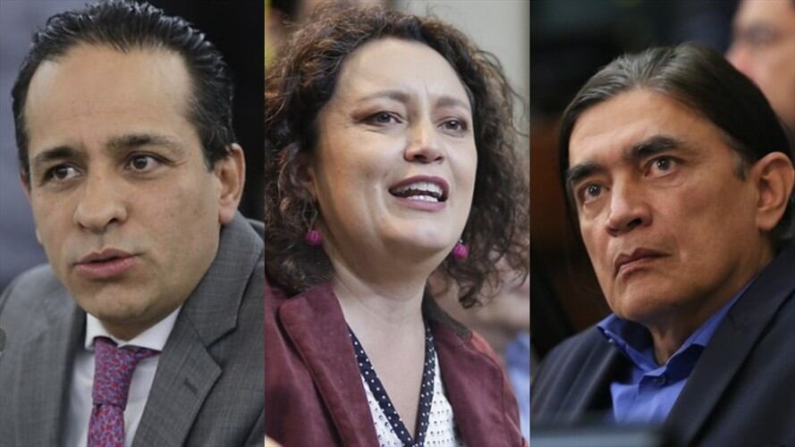 Alexander López, Angélica Lozano y Gustavo Bolívar insistirán en la propuesta de acabar con los gastos de representación. Foto: Colprensa